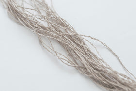 jitsu 糸首飾り/フリンジ ベージュブラック