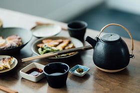 CANASA 土瓶 黒 蓋つまみなし