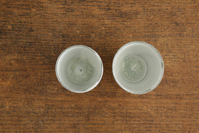 広川絵麻 つつ湯のみ 白 ぽってり