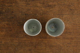 広川絵麻 つつ湯のみ 白 ほっそり