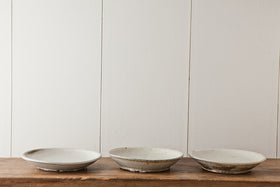 広川絵麻 7寸リム皿 白