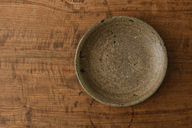 広川絵麻 6寸リム皿 黒