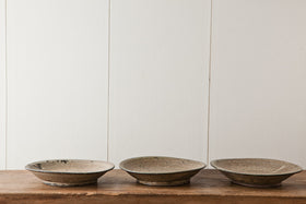 広川絵麻 6寸リム皿 黒