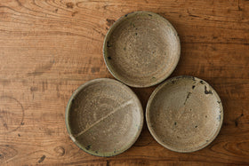 広川絵麻 6寸リム皿 黒