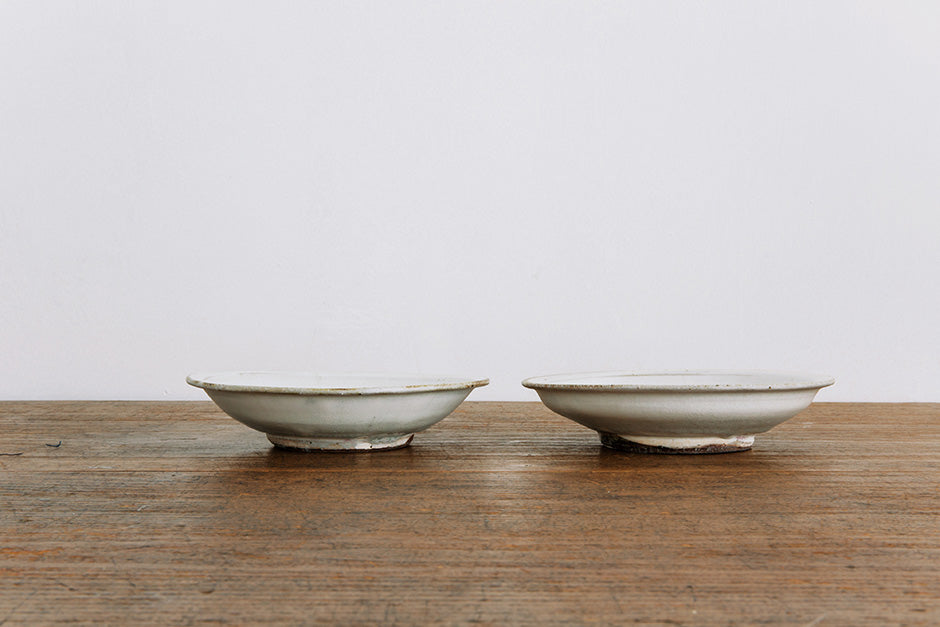 広川絵麻 5寸リム皿 白