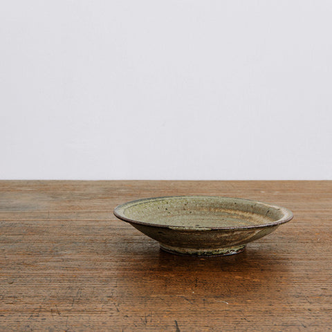 広川絵麻 5寸リム皿 黒