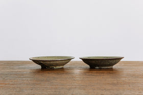 広川絵麻 5寸リム皿 黒