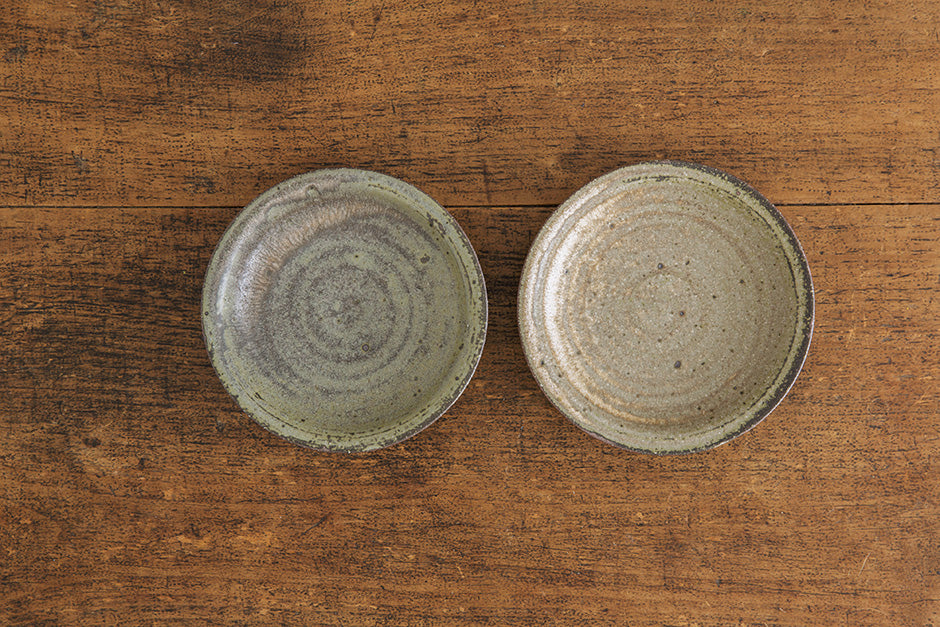 広川絵麻 5寸リム皿 黒