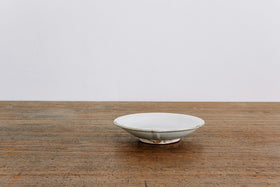 広川絵麻 4寸リム皿 白