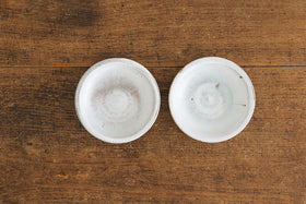 広川絵麻 4寸リム皿 白