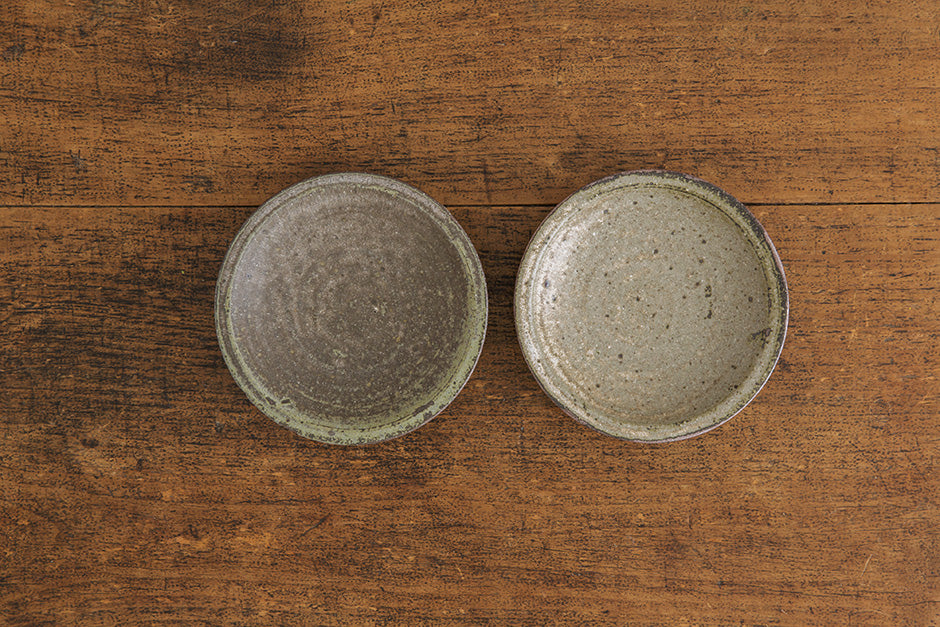 広川絵麻 4寸リム皿 黒