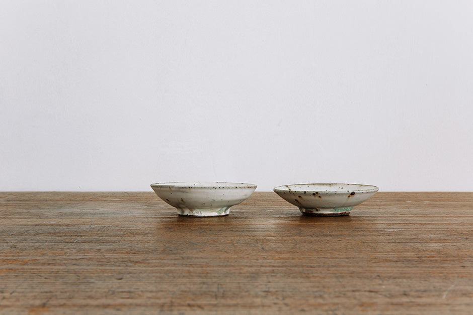 広川絵麻 豆皿 白