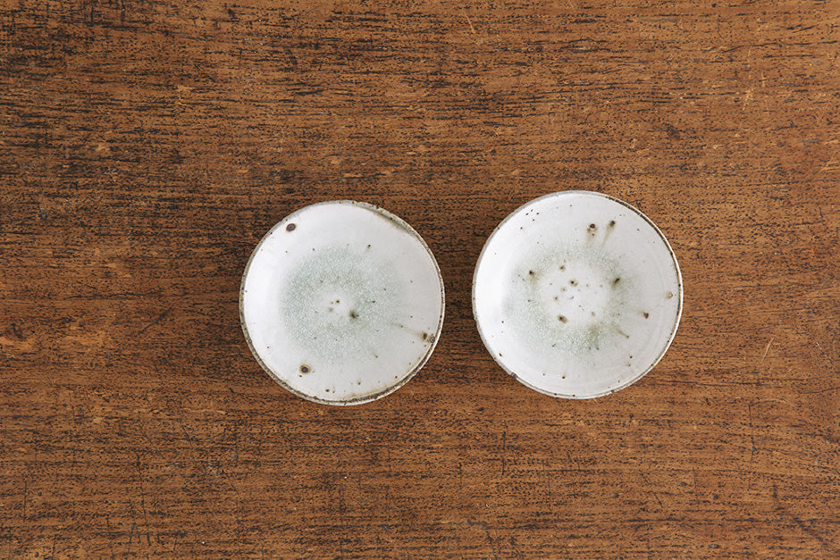 広川絵麻 豆皿 白