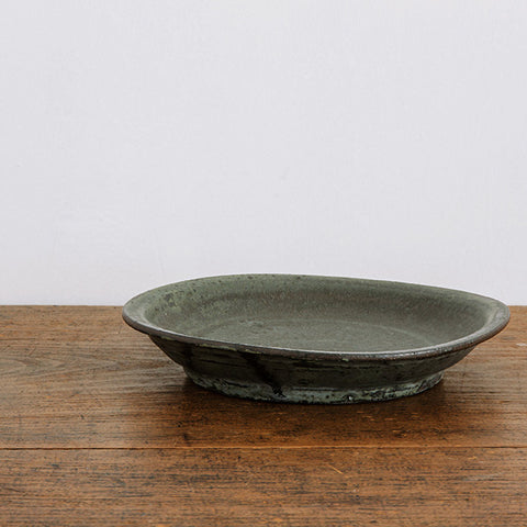 広川絵麻 7寸リム皿 黒