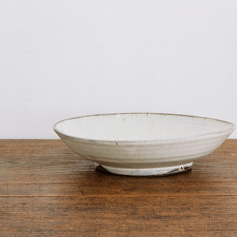 広川絵麻 8寸皿 白