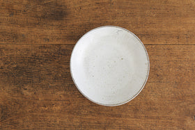 広川絵麻 8寸皿 白