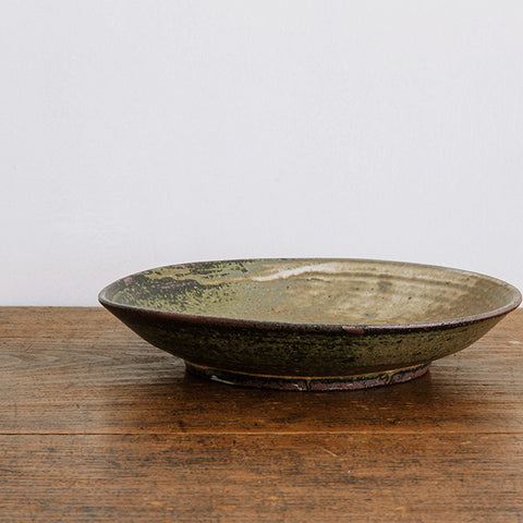 広川絵麻 8寸皿 黒