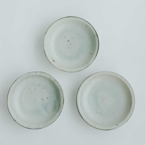 広川絵麻 6寸リム皿 白