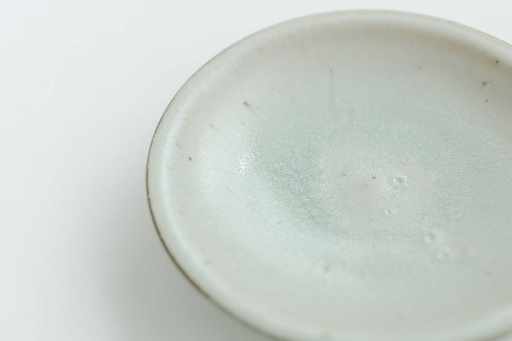 広川絵麻 6寸リム皿 白