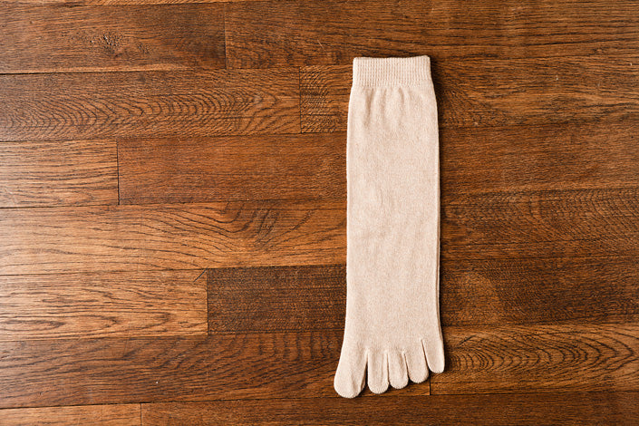 うさぎの会 オーガニックコットン5本指靴下