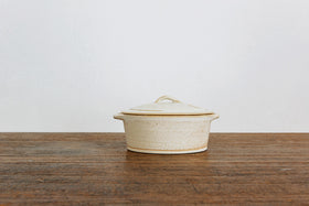 加藤かずみ 耐熱グラタン皿 蓋つき ホワイト