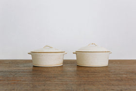 加藤かずみ 耐熱グラタン皿 蓋つき ホワイト