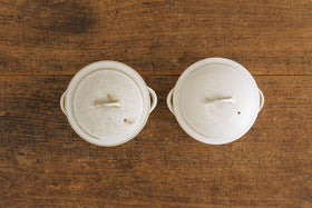 加藤かずみ 耐熱グラタン皿 蓋つき ホワイト