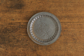 加藤かずみ 輪花ソーサー 錆 L