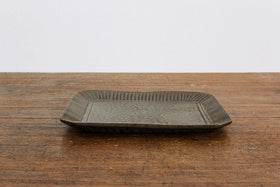 加藤かずみ スクエアプレート 錆 L