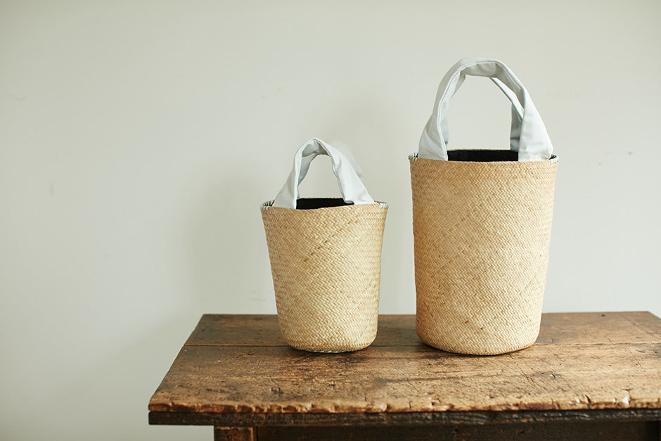 warang wayan ラタン 革手バッグ FUTO