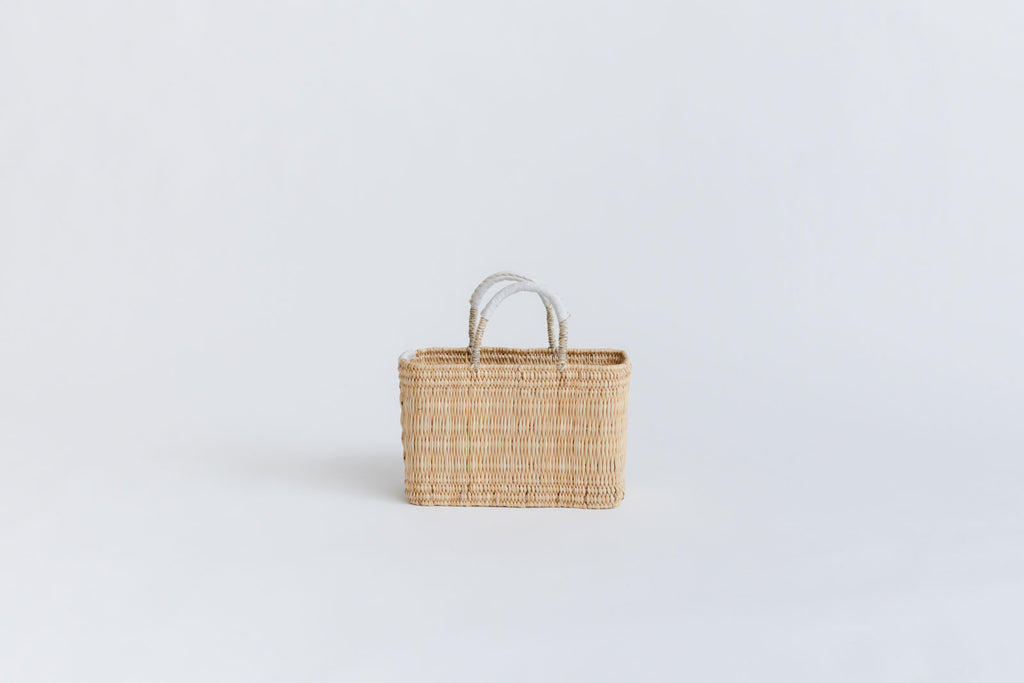 warang wayan ストローかごバッグ 深型 ホワイト