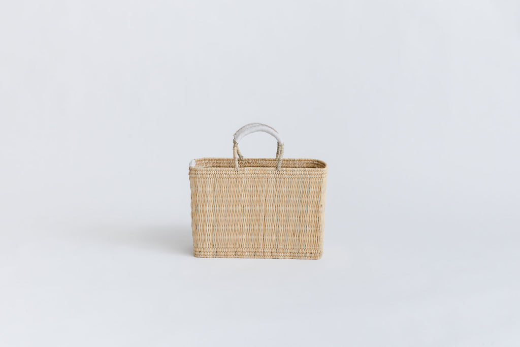 warang wayan ストローかごバッグ 深型 ホワイト