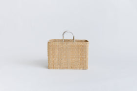 warang wayan ストローかごバッグ 深型 ホワイト