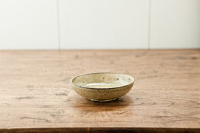 田村文宏 灰釉粉引深皿 4寸