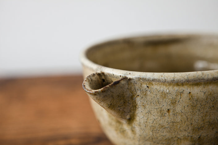 田村文宏 灰釉粉引片口