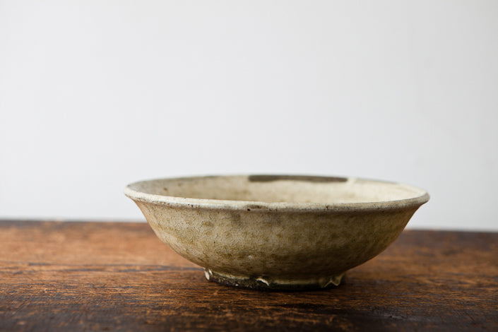 田村文宏 灰釉粉引7寸鉢