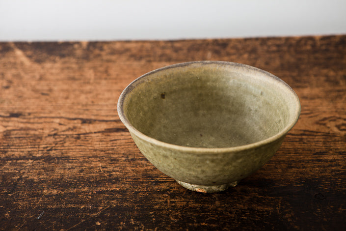 田村文宏 灰釉粉引どんぶり つやなし
