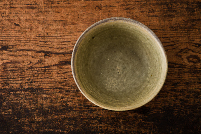 田村文宏 灰釉粉引どんぶり つやなし