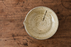 田村文宏 灰釉粉引片口鉢