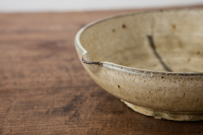 田村文宏 灰釉粉引片口鉢