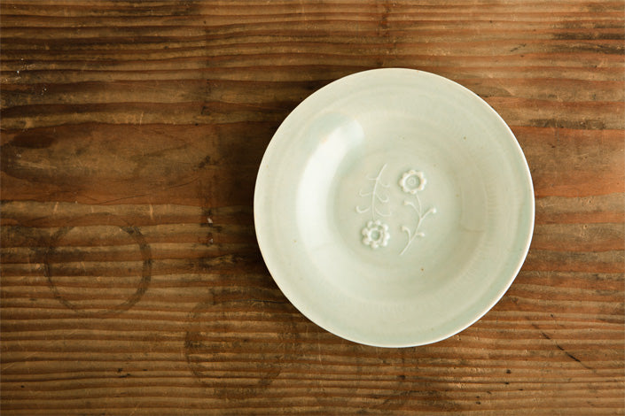 安齋新・厚子 刻紋豆皿(2)