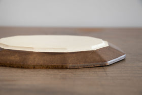 安齋新・厚子 飴釉楕円皿(中)