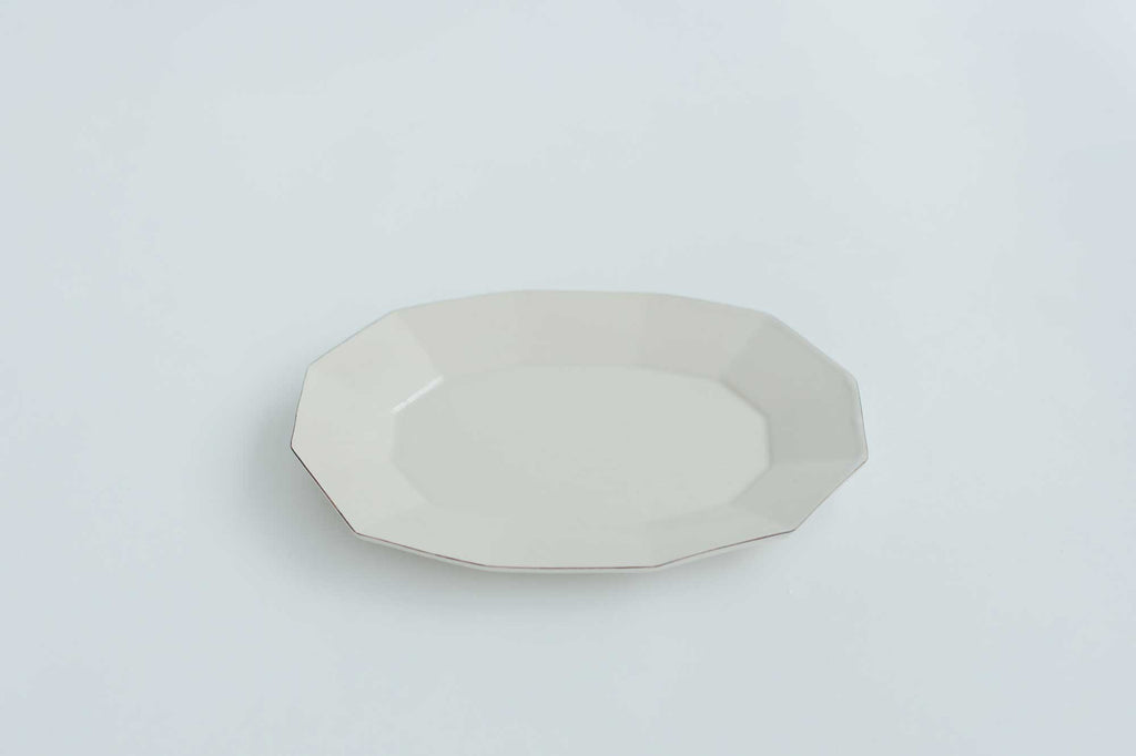 安齋新・厚子 渕鉄楕円皿(大)