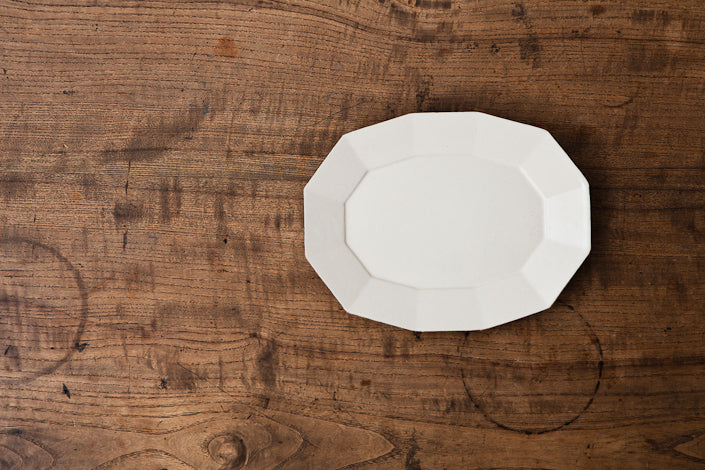 安齋新・厚子 渕鉄楕円皿(中)