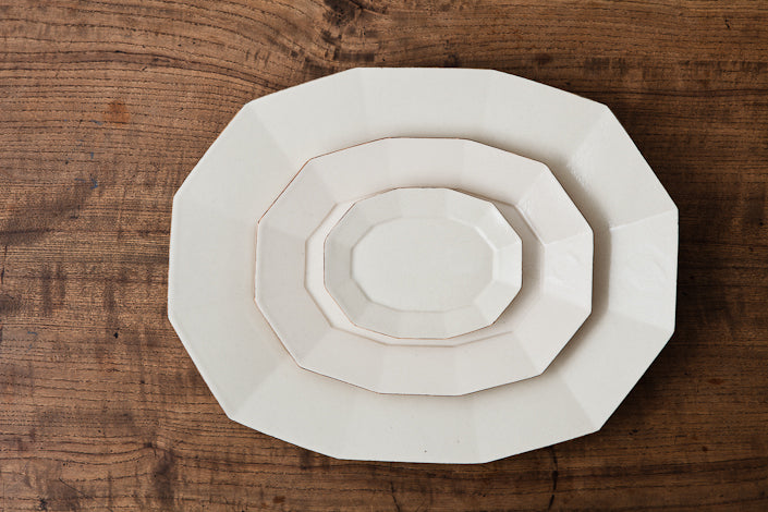 安齋新・厚子 渕鉄楕円皿(中)