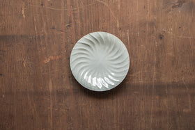 安齋新・厚子 青磁ねじり銘々皿