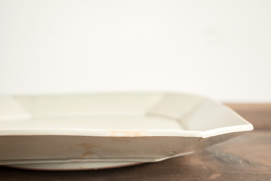 安齋新・厚子 青磁四方皿(大)