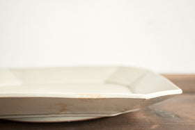 安齋新・厚子 青磁四方皿(大)