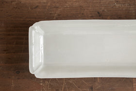 安齋新・厚子 白磁長皿