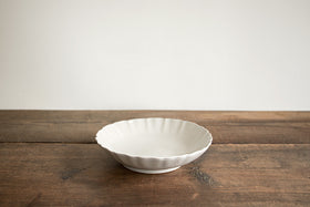 安齋新・厚子 白磁7寸なます皿